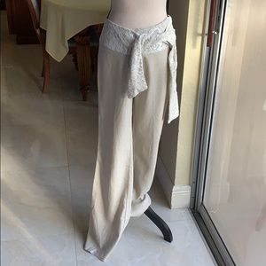Gana- Linen Lace Waist Band Pants